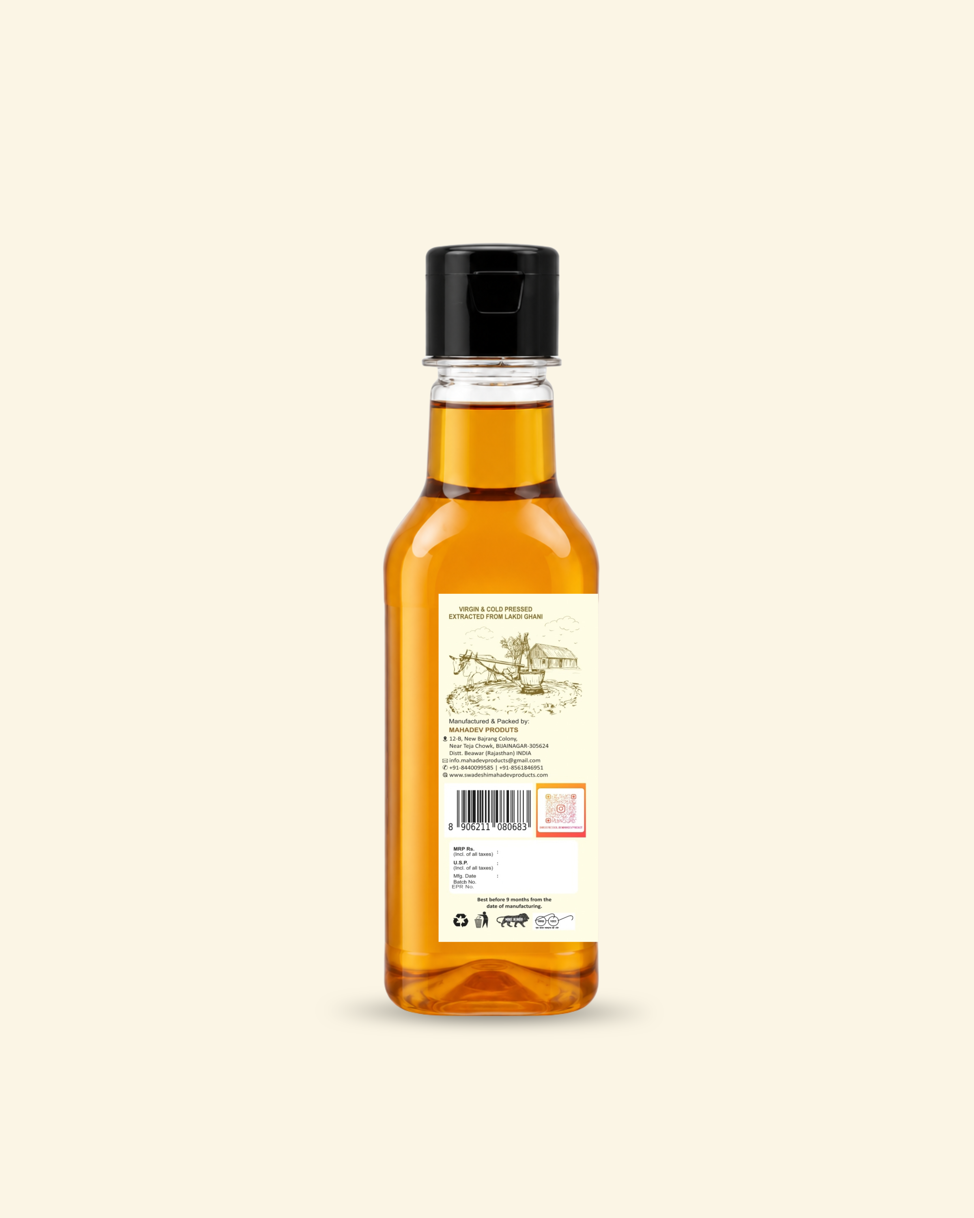 Black Sesame Cold Pressed oil 250 ml