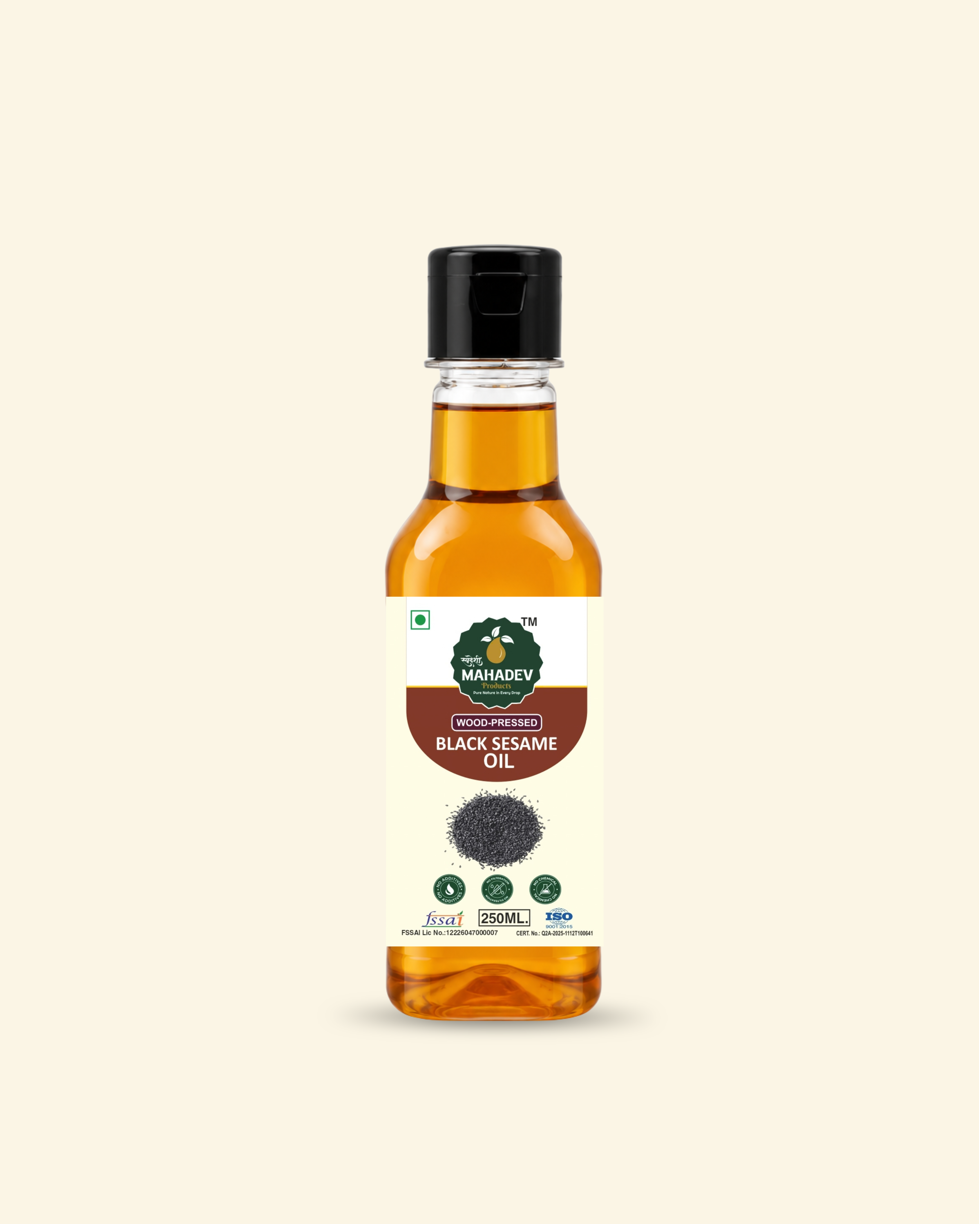 Black Sesame Cold Pressed oil 250 ml