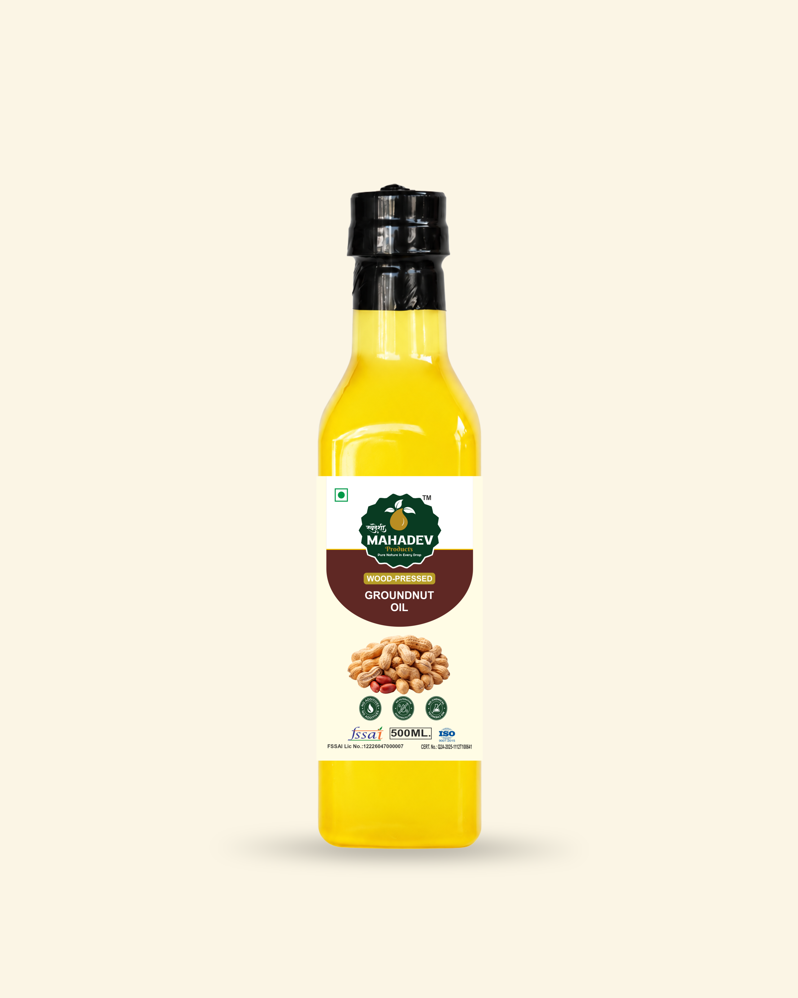 Wood Pressed Groundnut Oil-500 ml