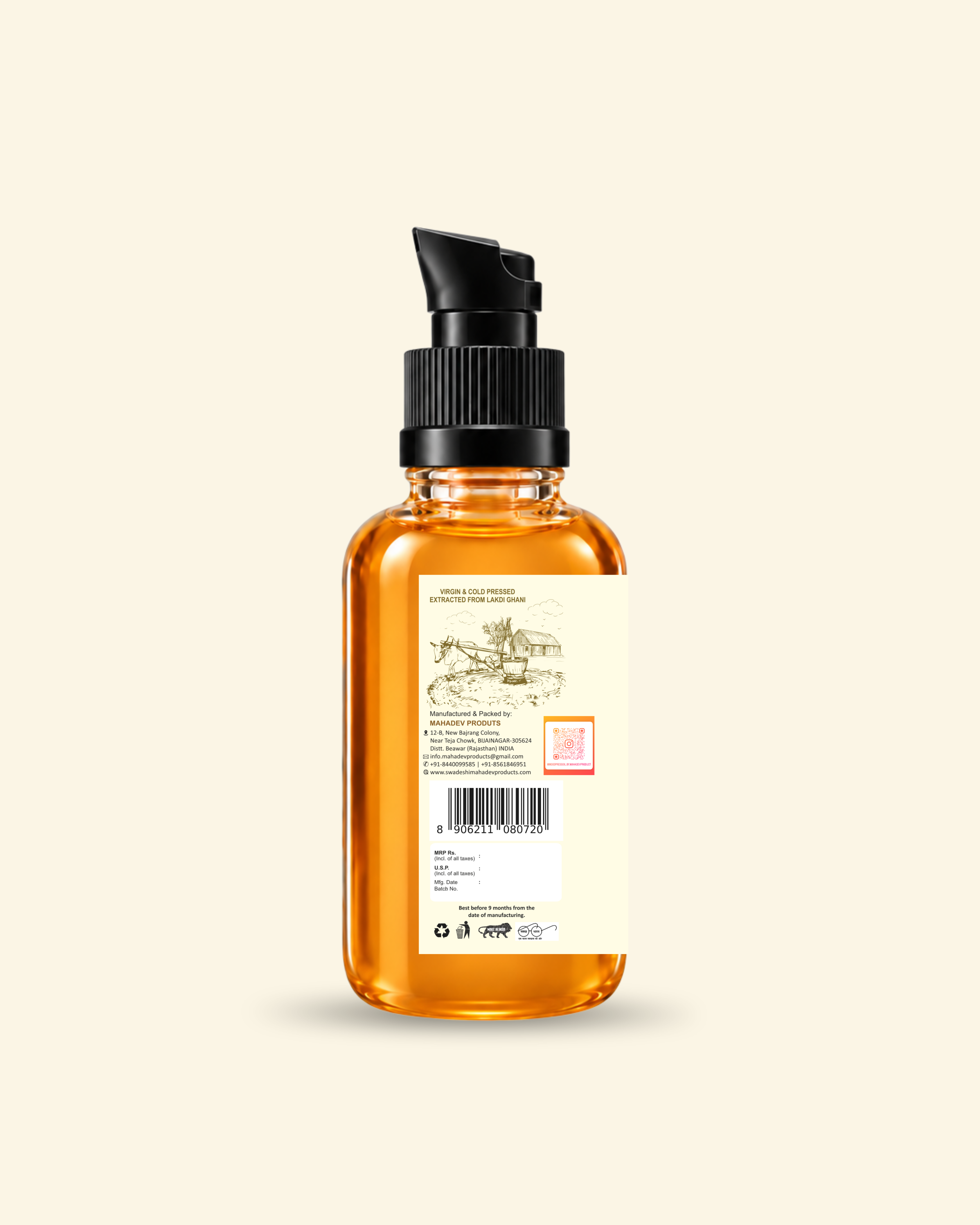 Black Sesame Cold Pressed oil 50 ml