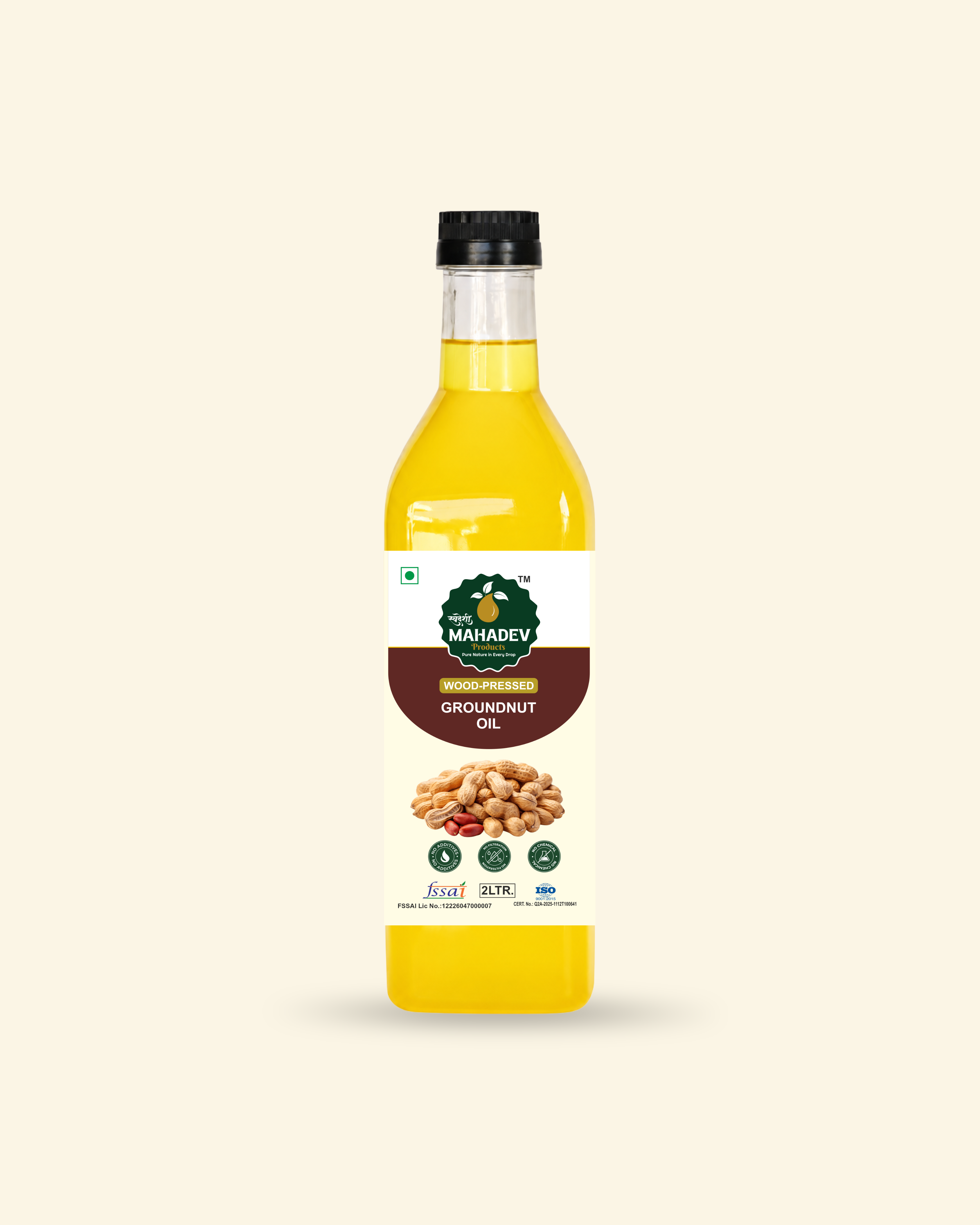 Wood Pressed Groundnut Oil-2L