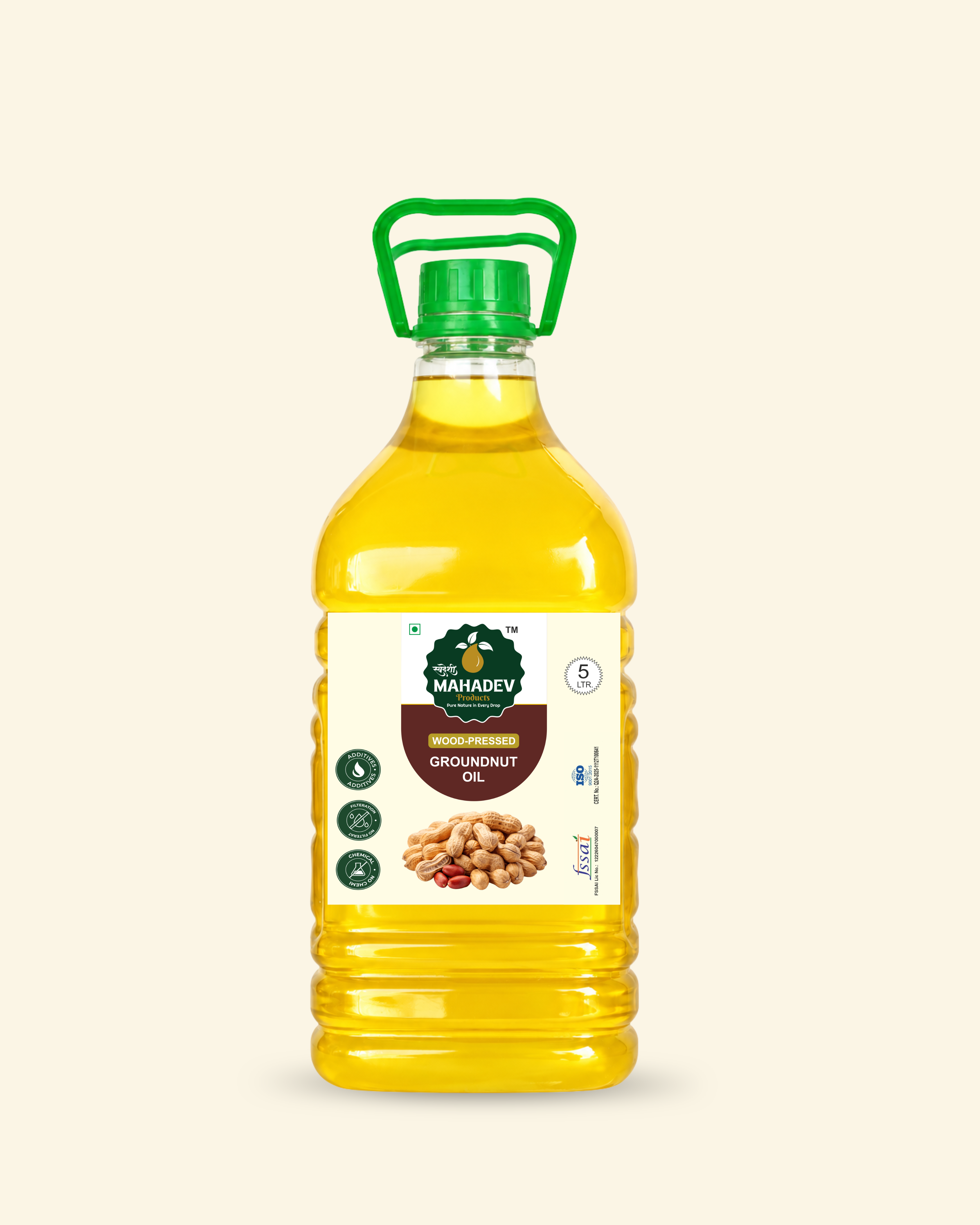 Wood Pressed Groundnut oil-5l