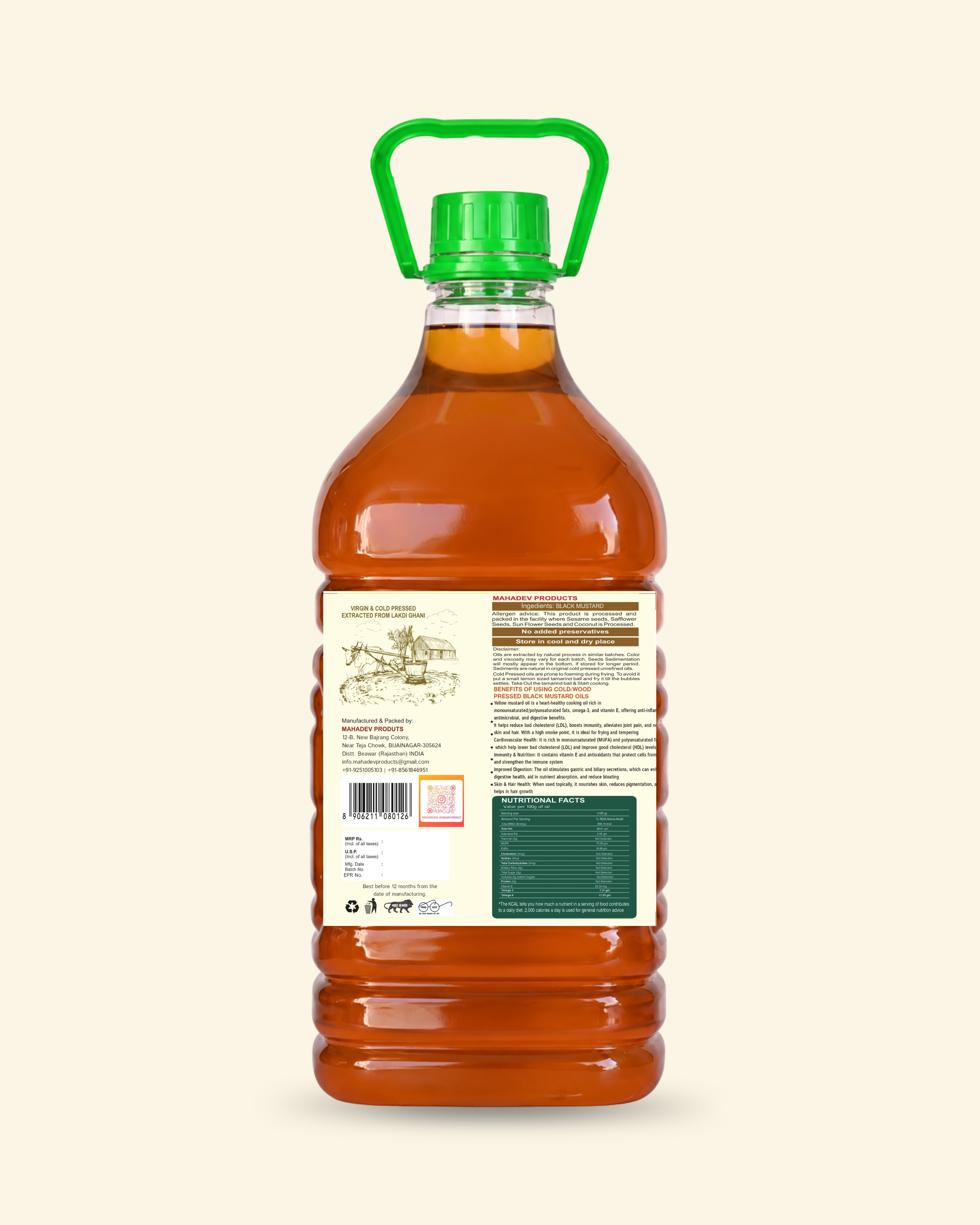 Wood Pressed Black Mustard Oil