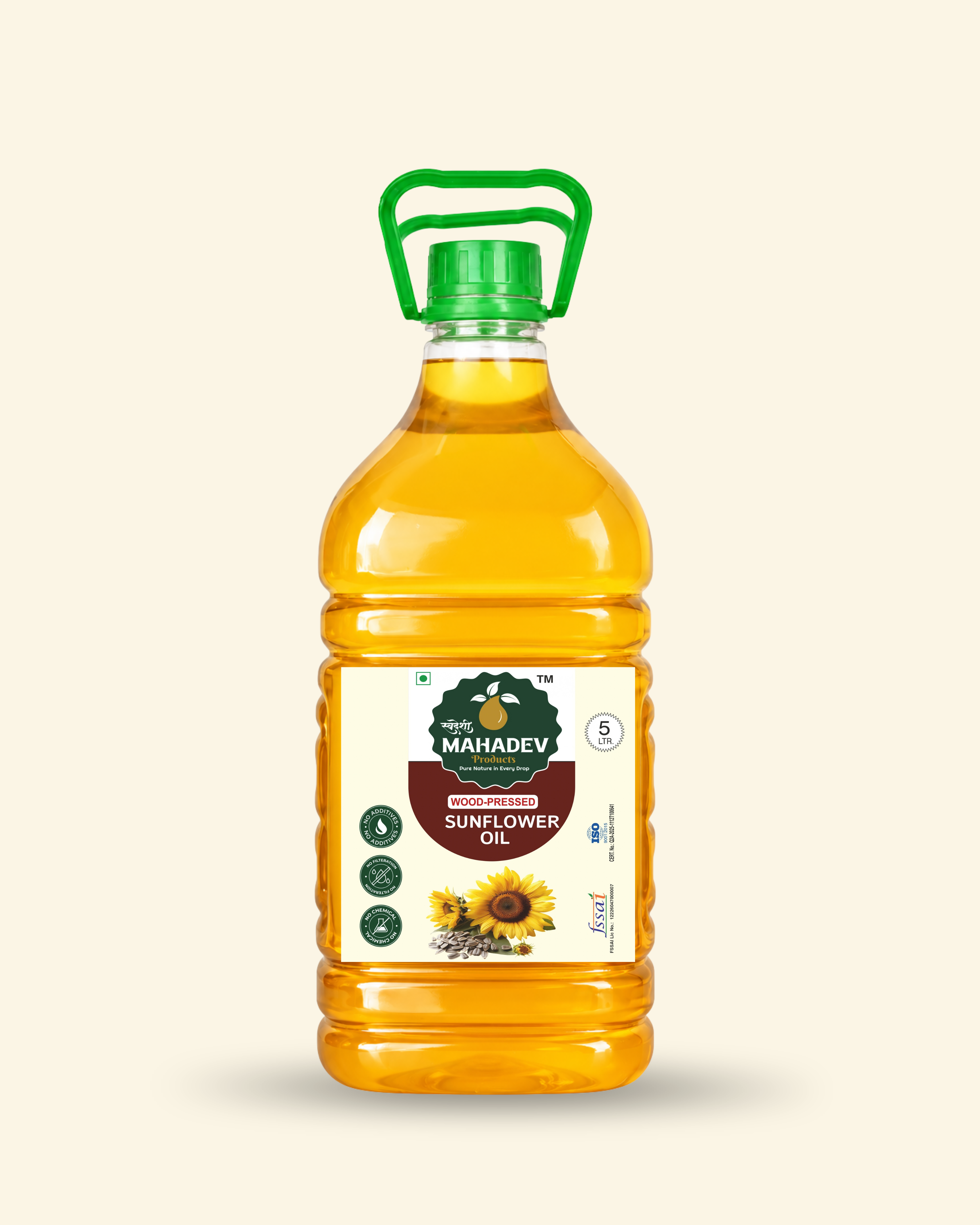 Sunflower wood pressed oil 5L