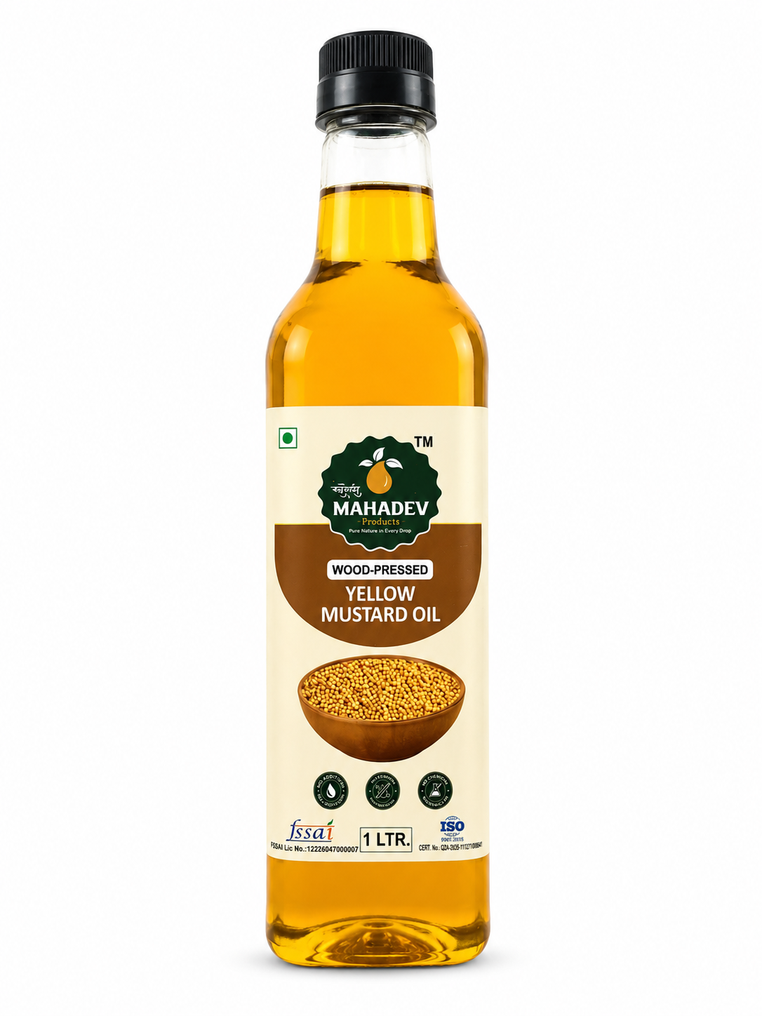 Wood-Pressed Yellow Mustard Oil – 1L