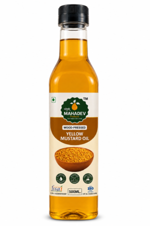 Wood-Pressed Yellow Mustard Oil – 500 ml