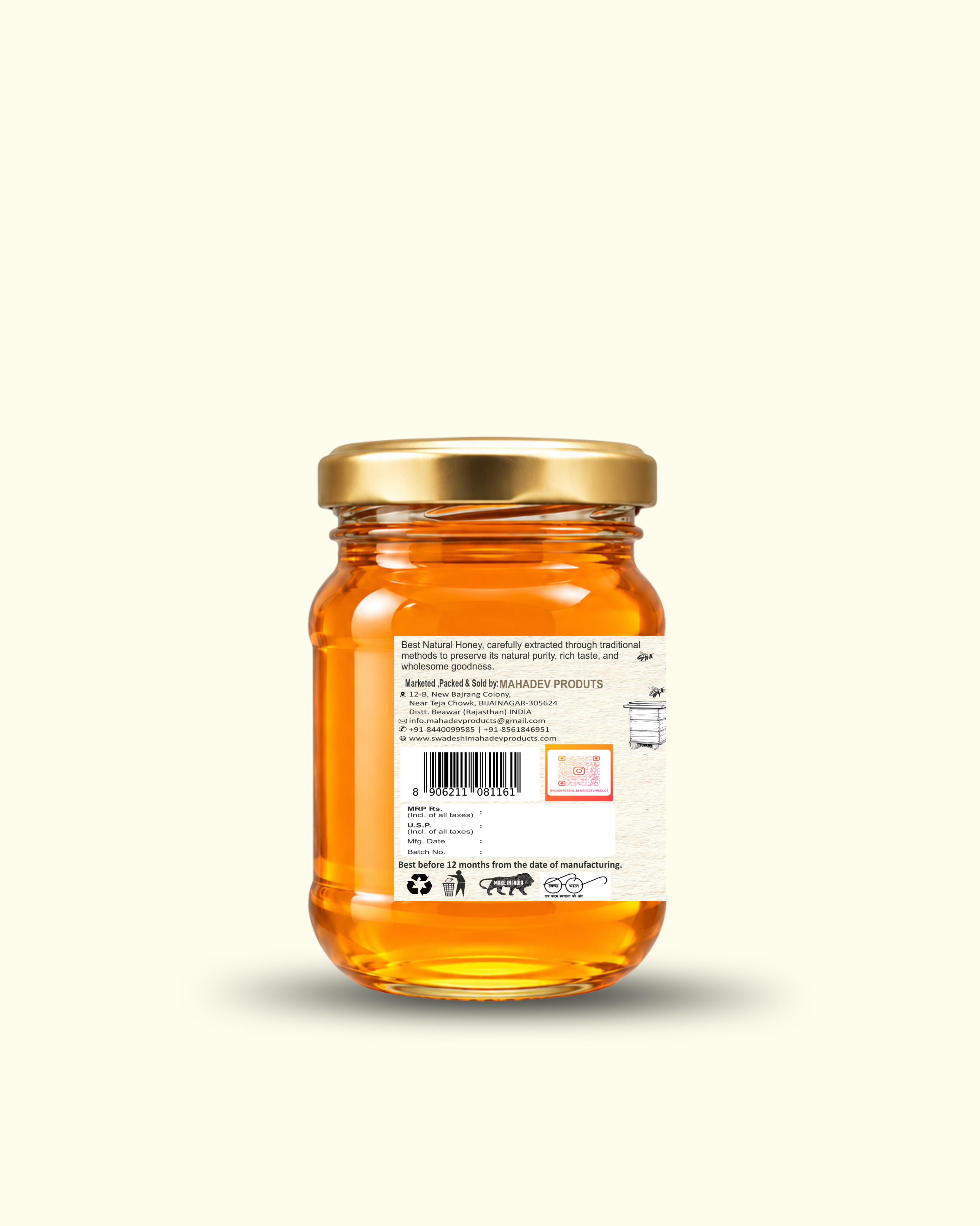 Van Tulsi Raw Honey-150 gm