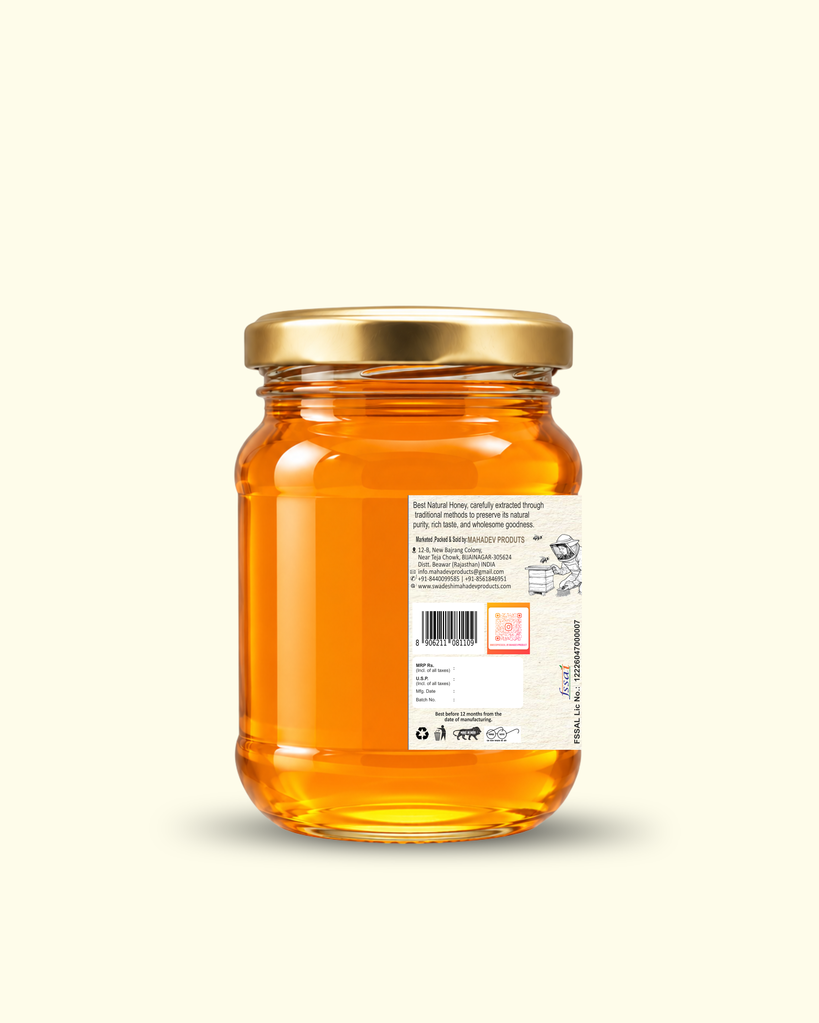 Van Tulsi Raw Honey-250 gm