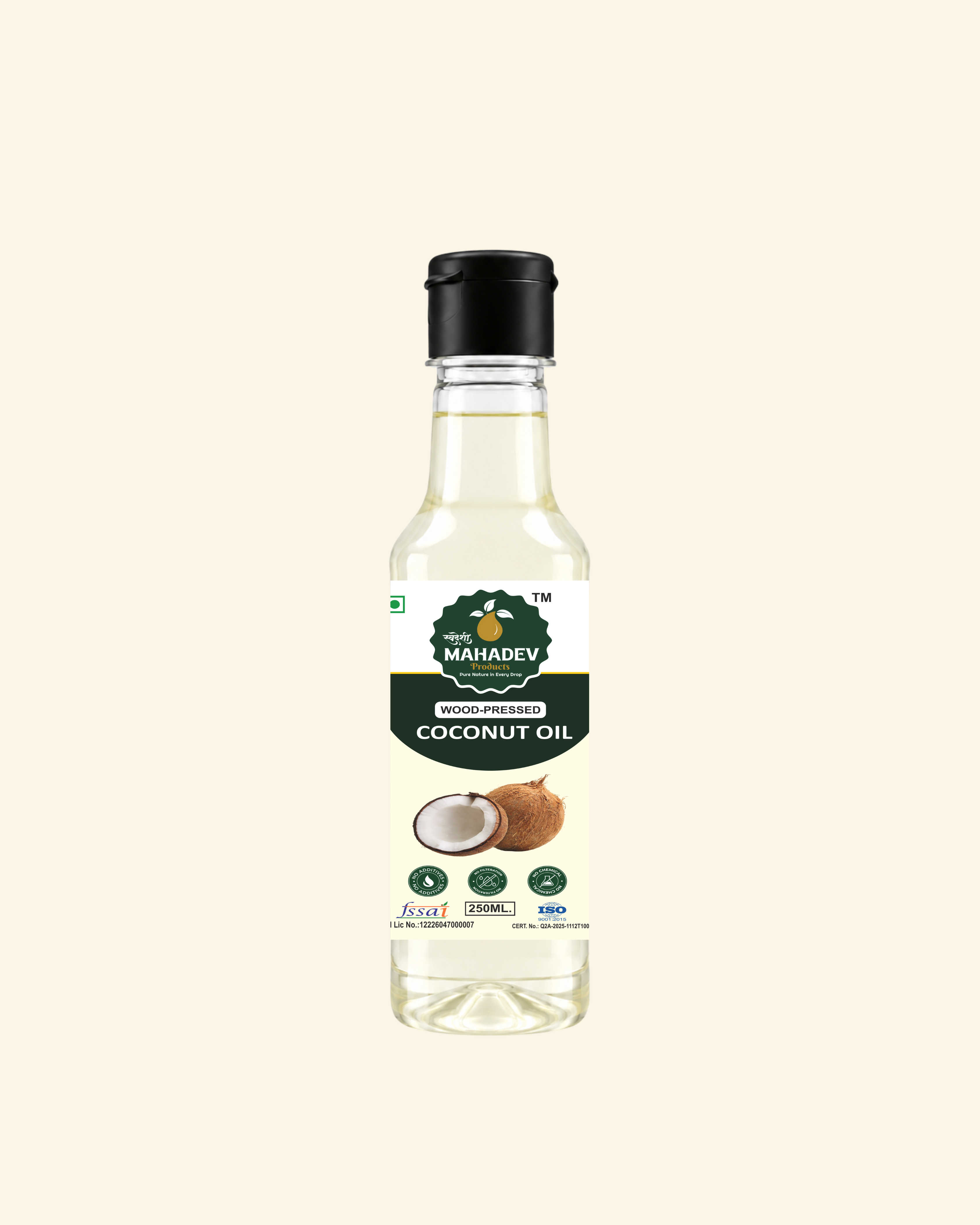 Wood Pressed Coconut Oil 250 ml