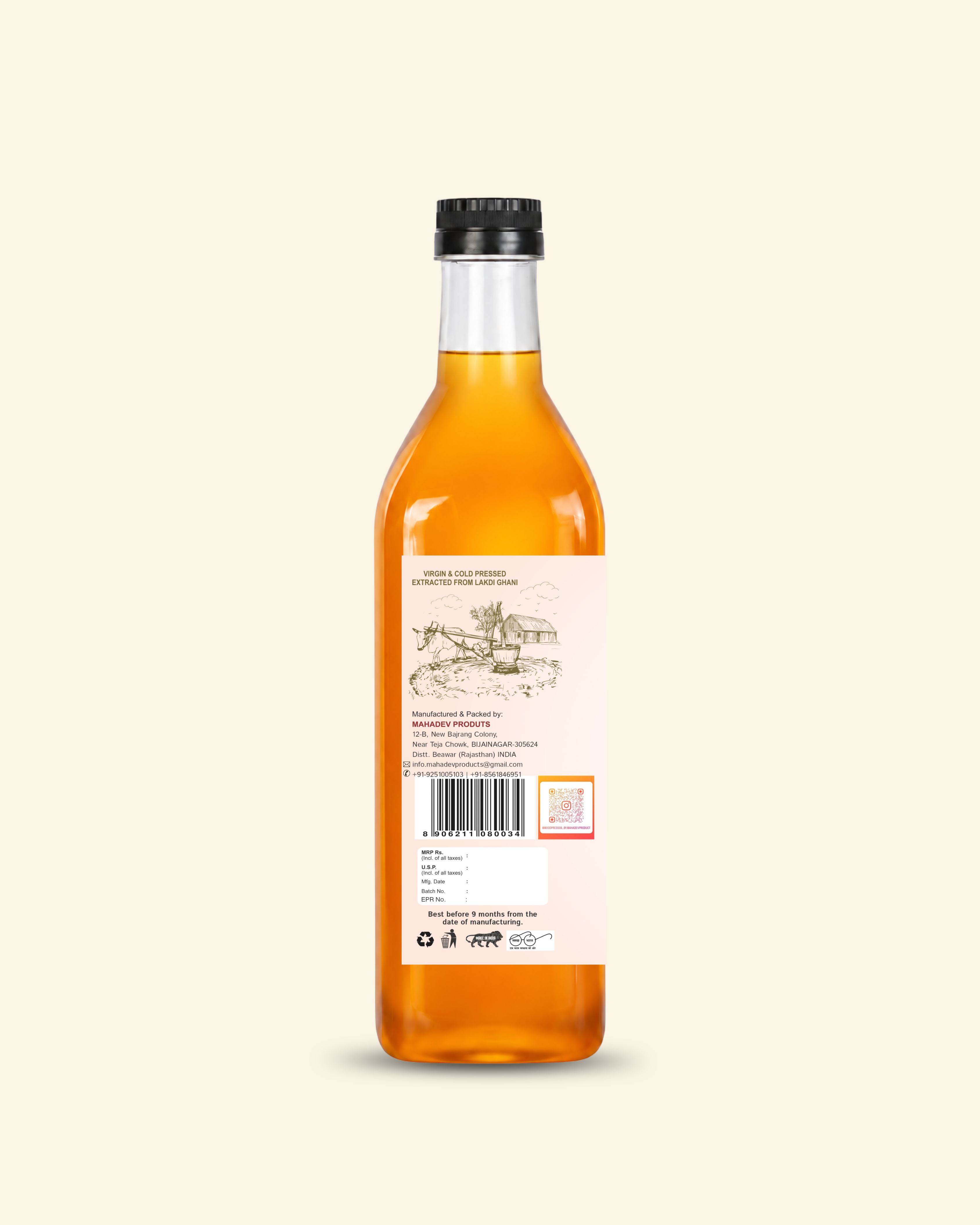 Wood Pressed Sesame Oil 2L