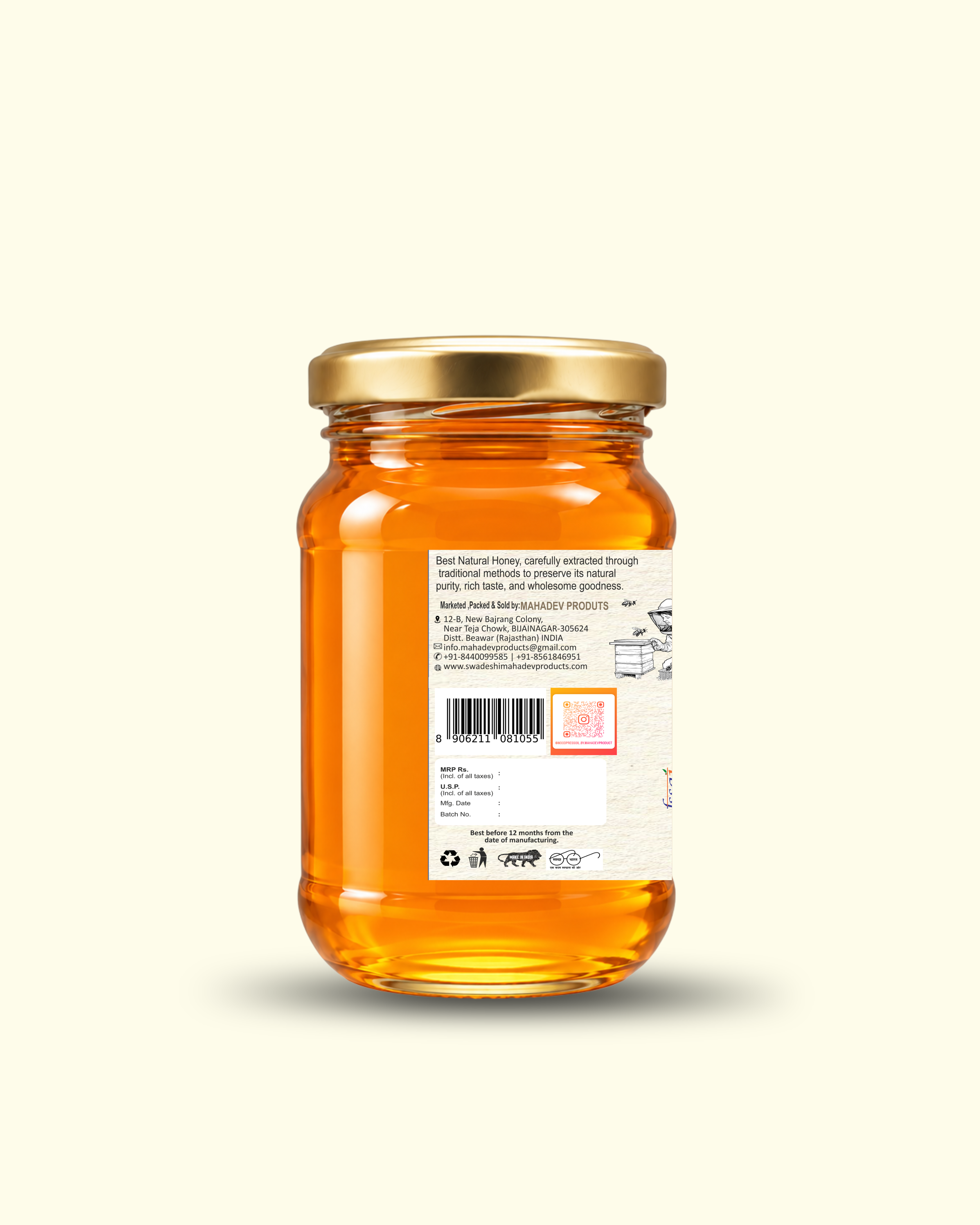 Van Tulsi Raw Honey-500 gm
