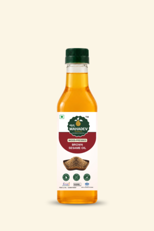Wood Pressed Brown Sesame Oil 500ml