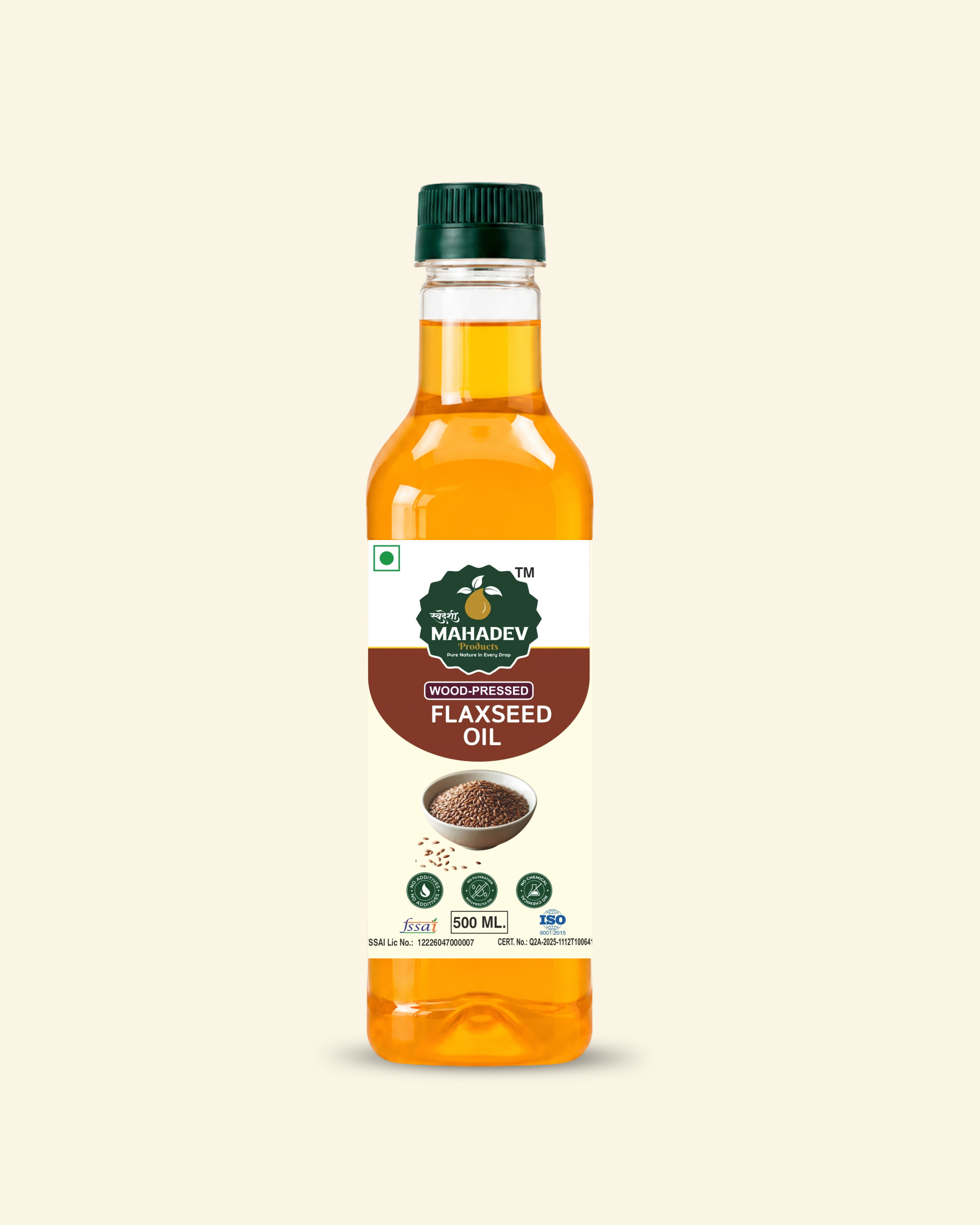 Wood-pressed Flaxseed Oil