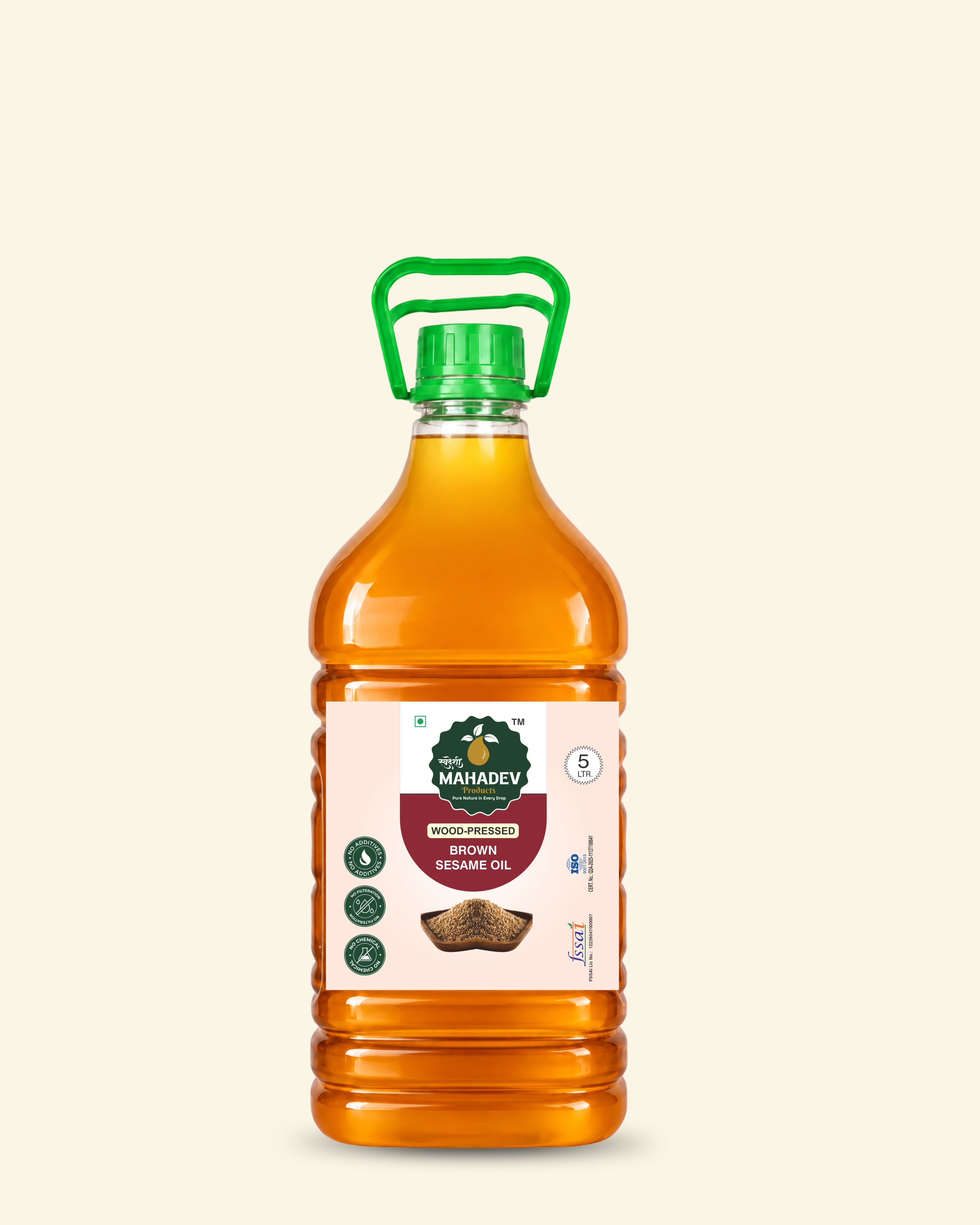 Wood Pressed Brown Sesame Oil