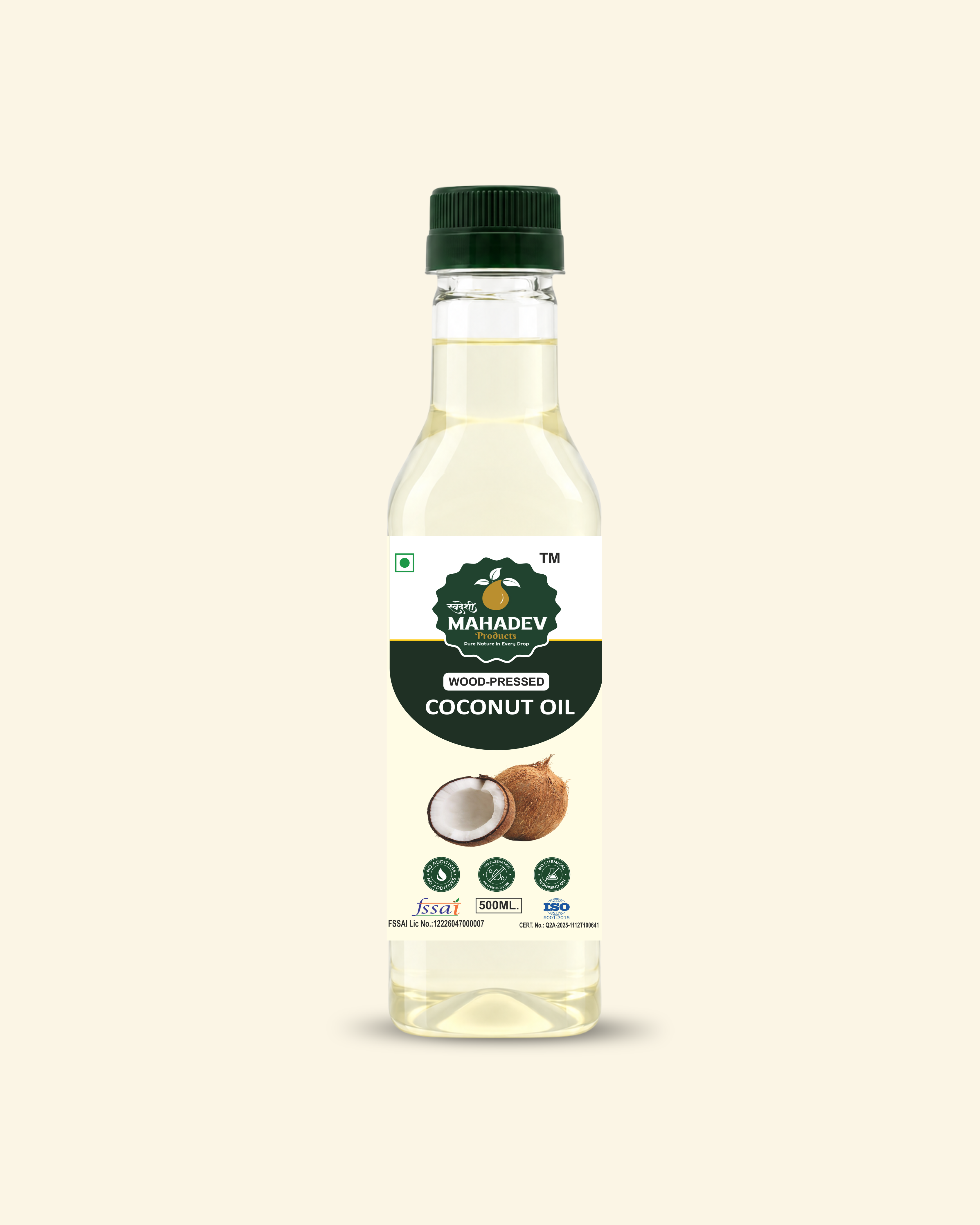 Wood Pressed Coconut Oil 500 ml